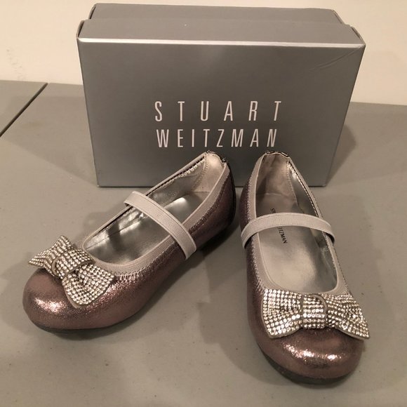 Stuart Weitzman Other - Stuart Weitzman Fannie Glitz Mary Jane Baby Shoes